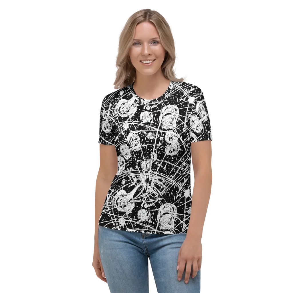 Blackwire Bloom on Women's Crew Neck T-Shirt — Front