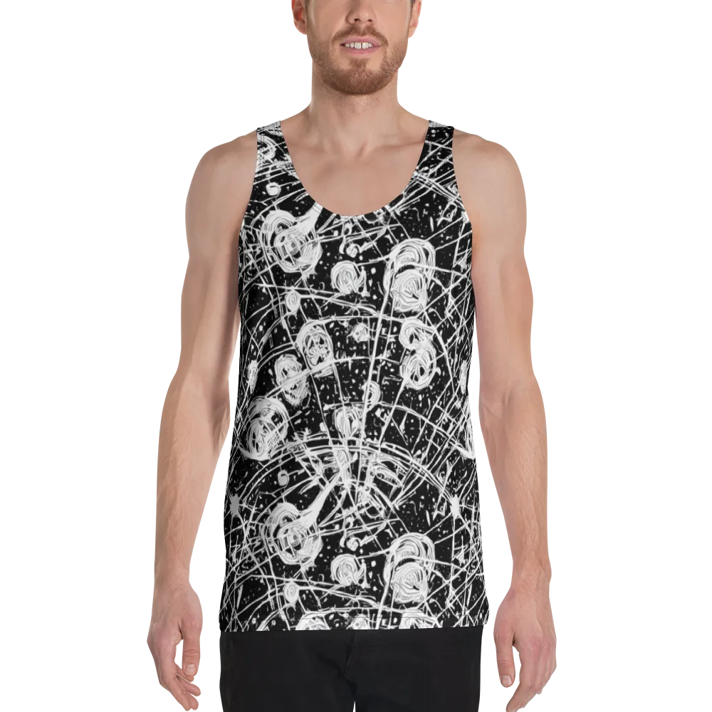 Blackwire Bloom on Men's Tank Top — Front
