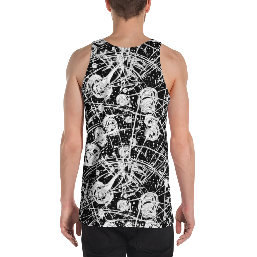 Blackwire Bloom on Men's Tank Top — Back