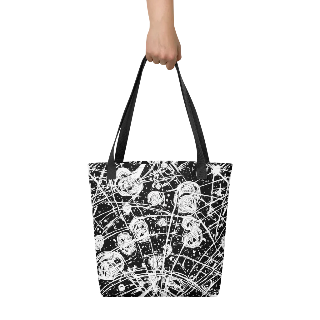 Blackwire Bloom on Tote Bag — Front
