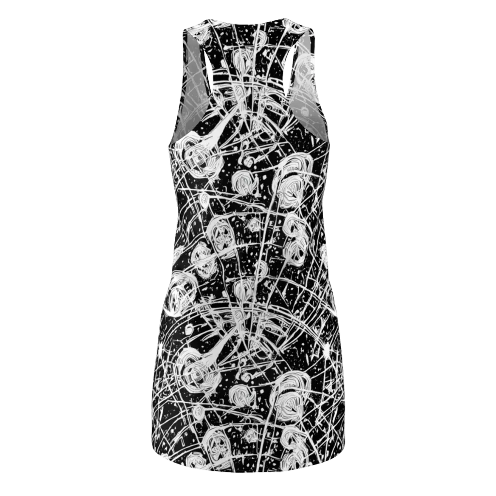 Blackwire Bloom on Racerback Dress — Back