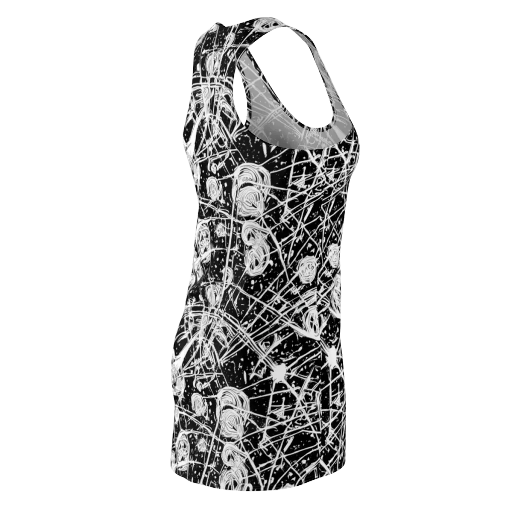 Blackwire Bloom on Racerback Dress — Back Side