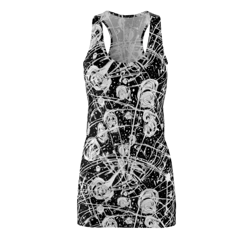 Blackwire Bloom on a Racerback Dress