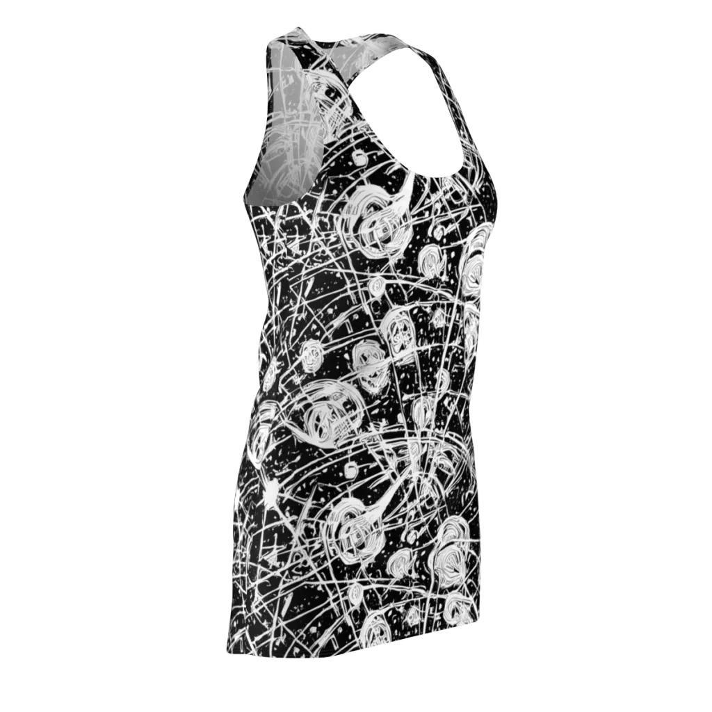 Blackwire Bloom on Racerback Dress — Front Side