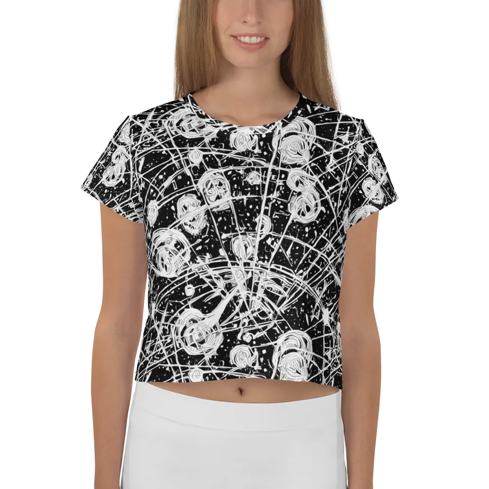 Blackwire Bloom on Crop Tee — Front