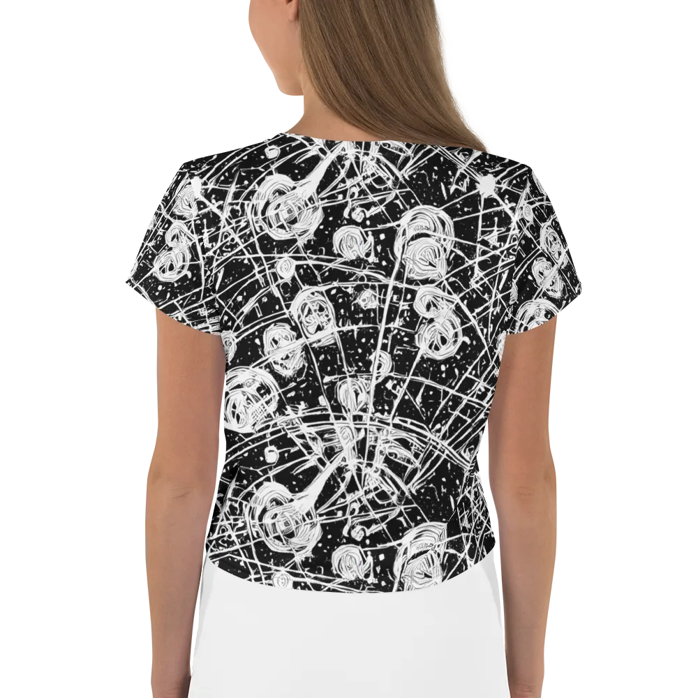 Blackwire Bloom on Crop Tee — Back