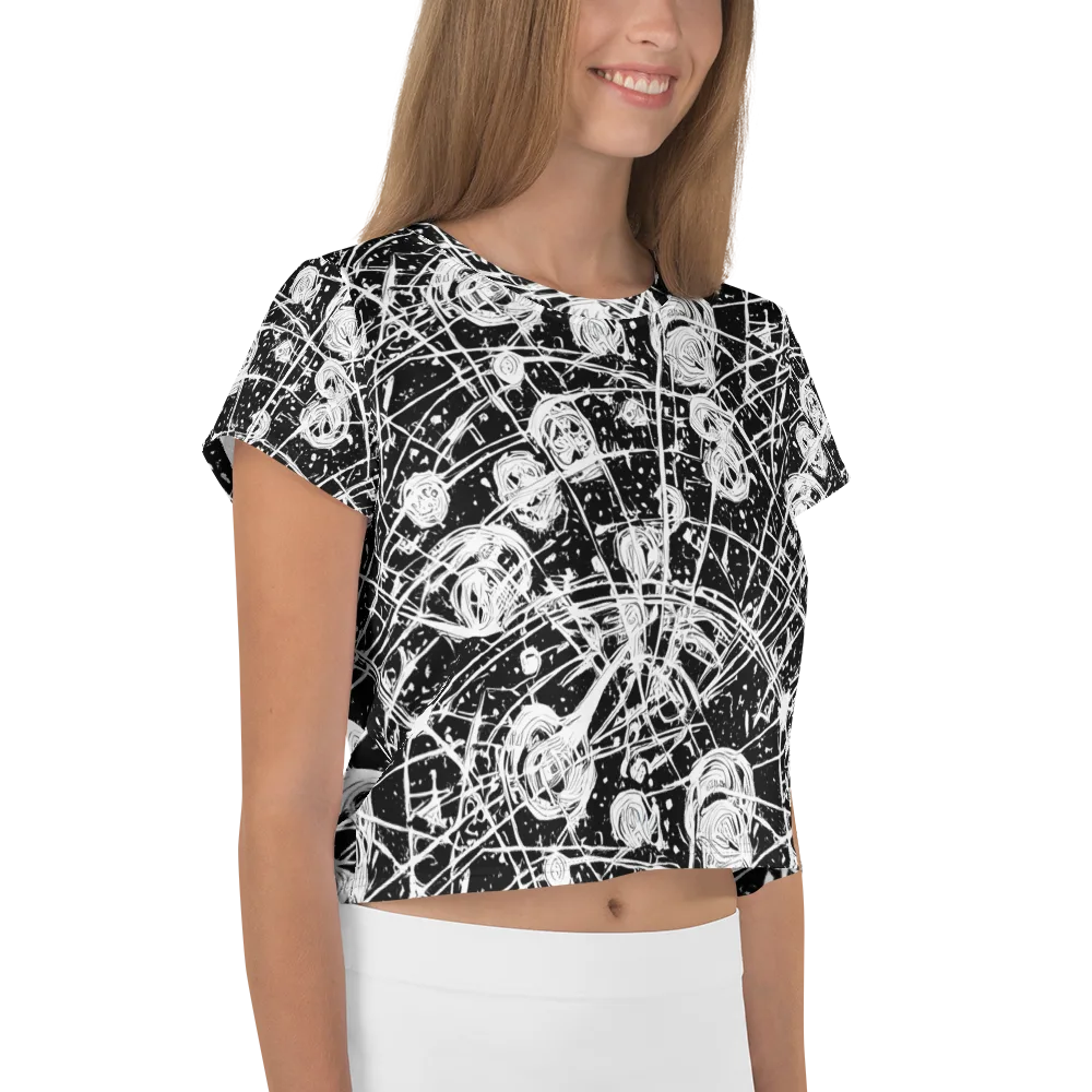 Blackwire Bloom on Crop Tee — Right