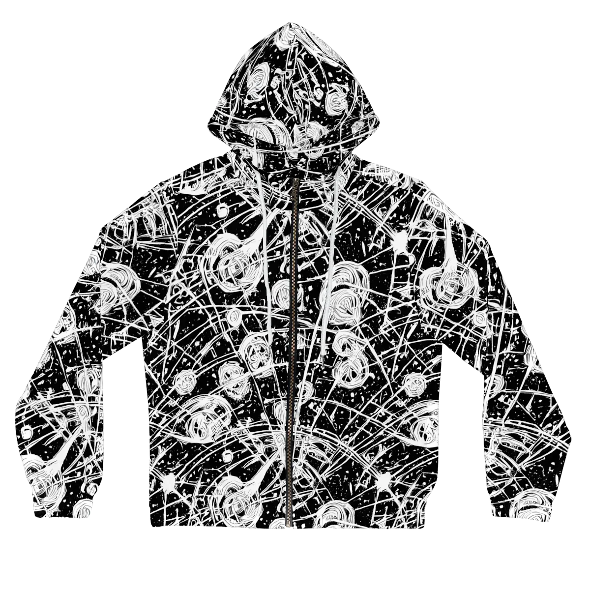 Blackwire Bloom on Women's Full-Zip Hoodie — Front
