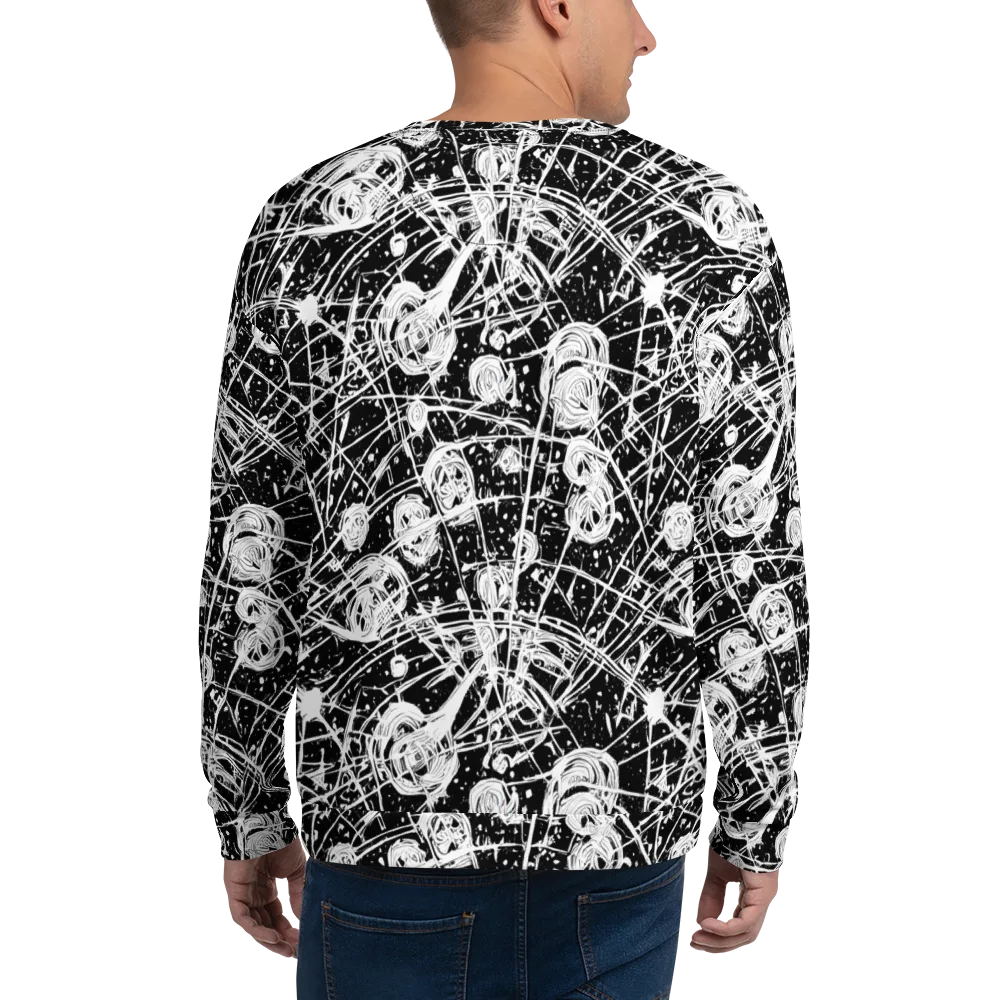 Blackwire Bloom on Sweatshirt — Back