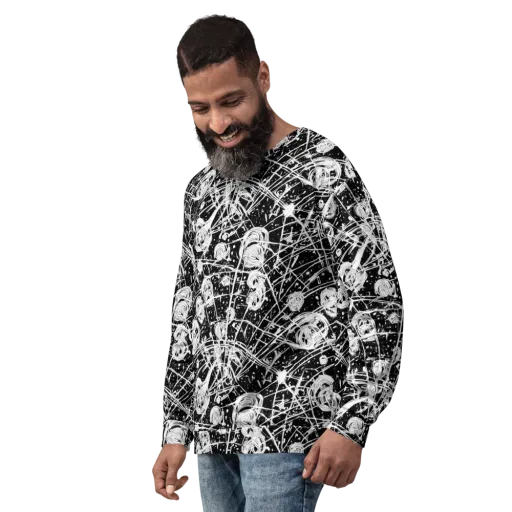 Blackwire Bloom on a Sweatshirt