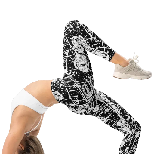 Blackwire Bloom on a Leggings