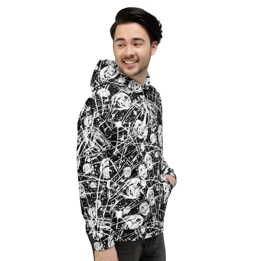 Blackwire Bloom on Hoodie — Right
