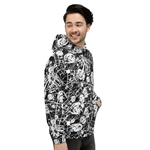 Blackwire Bloom on a Hoodie