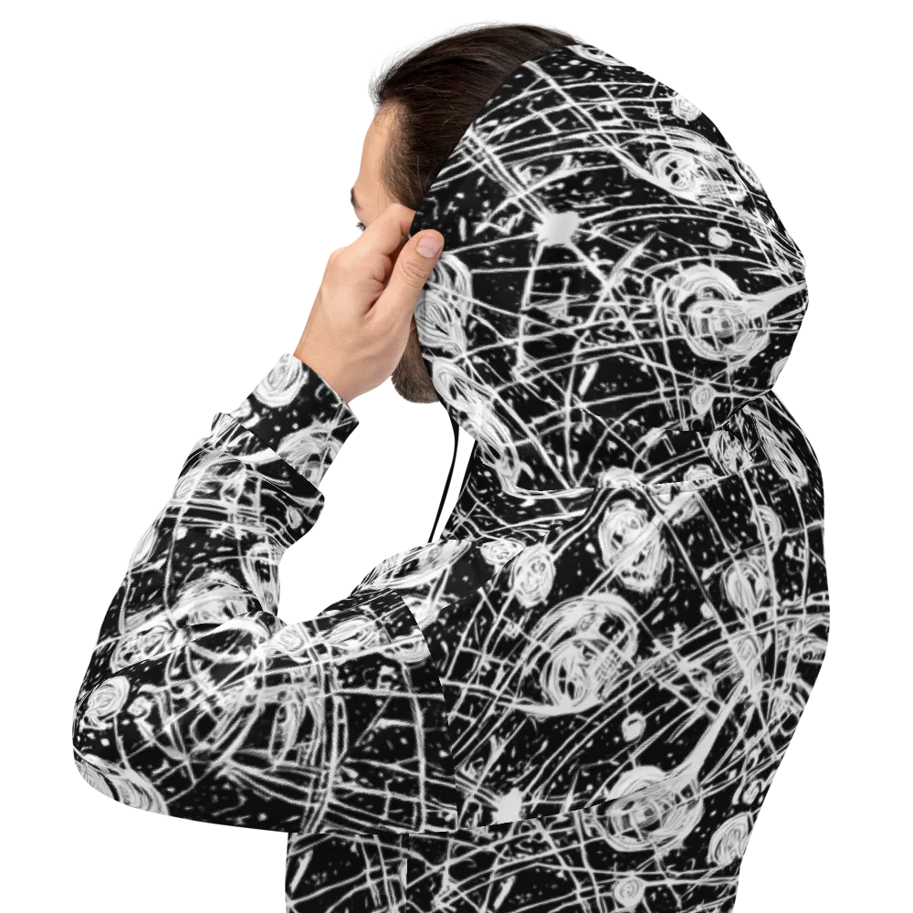 Blackwire Bloom on Hoodie — Back