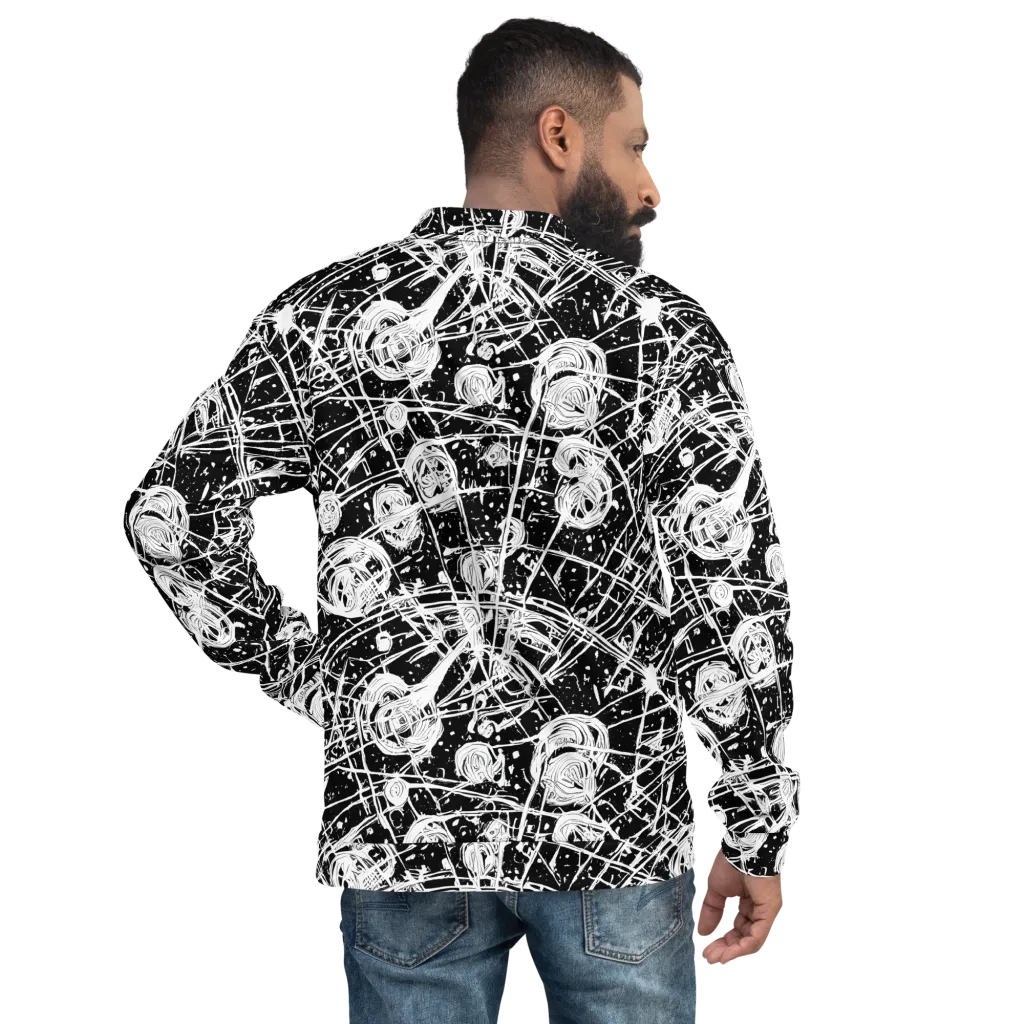 Blackwire Bloom on Bomber Jacket — Back