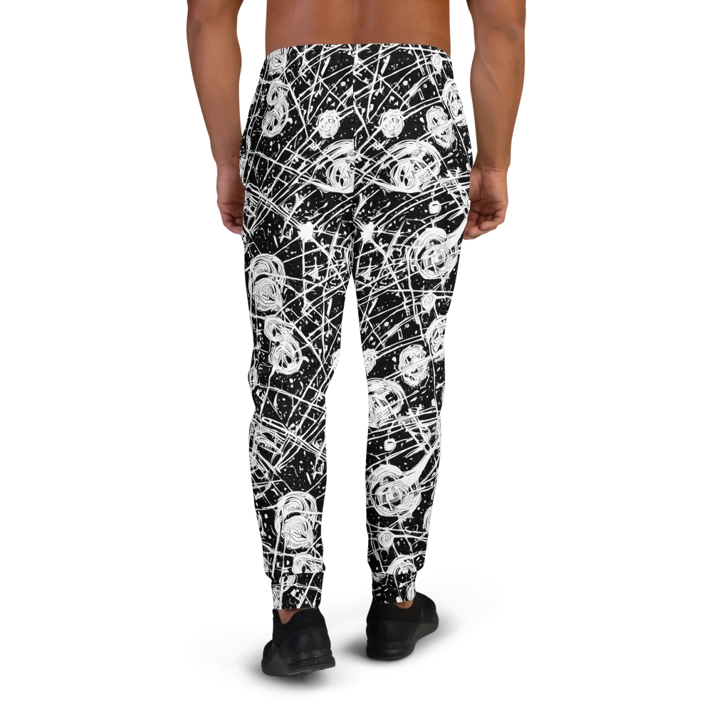 Blackwire Bloom on Men's Joggers — Back
