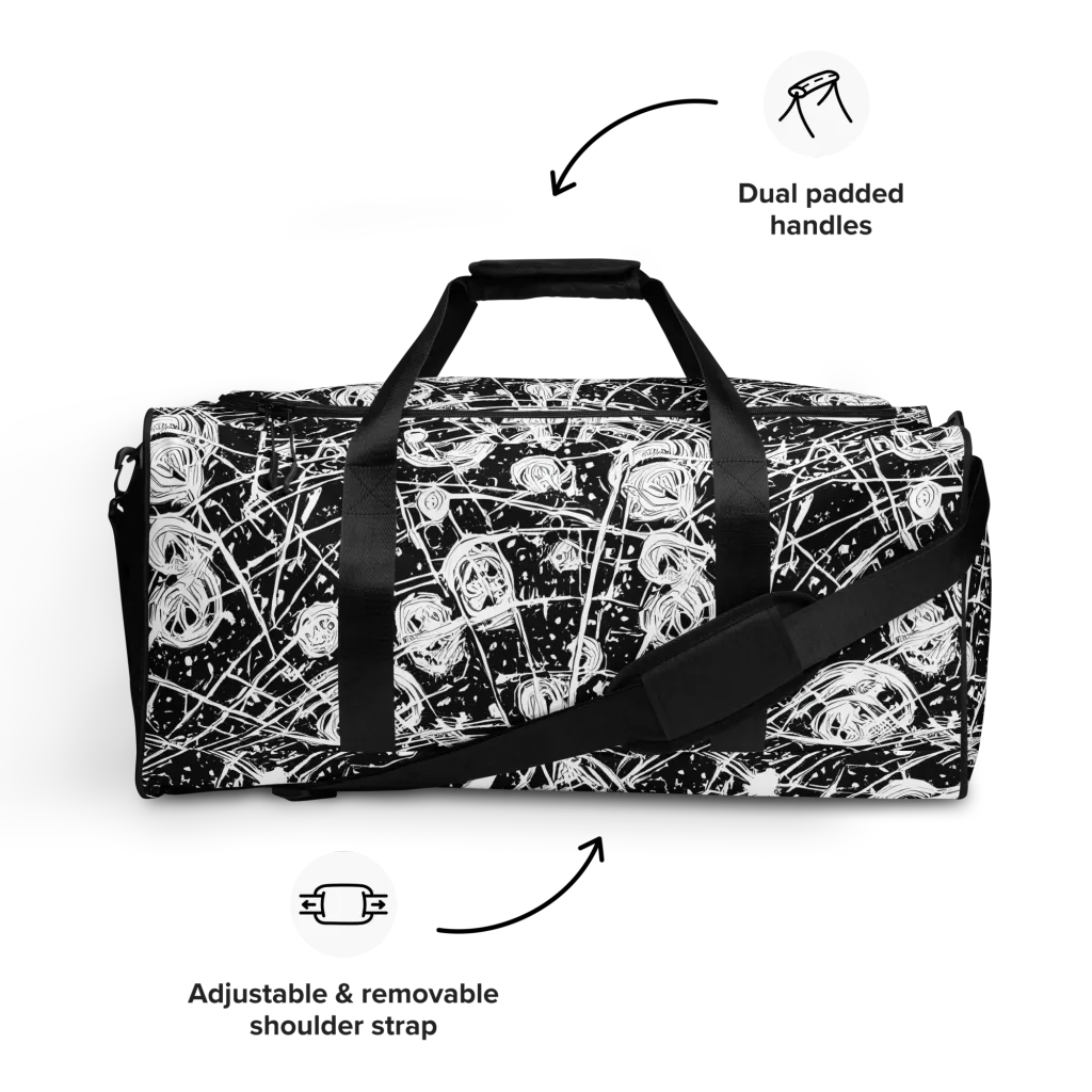 Blackwire Bloom on Duffle Bag — Front