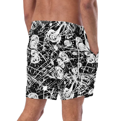Blackwire Bloom on a Swim Trunks