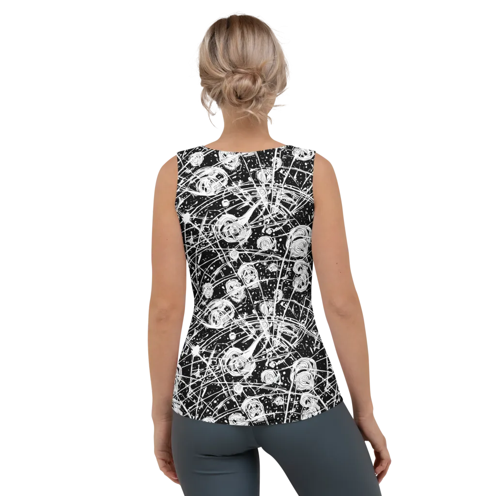 Blackwire Bloom on Women's Tank Top — Back
