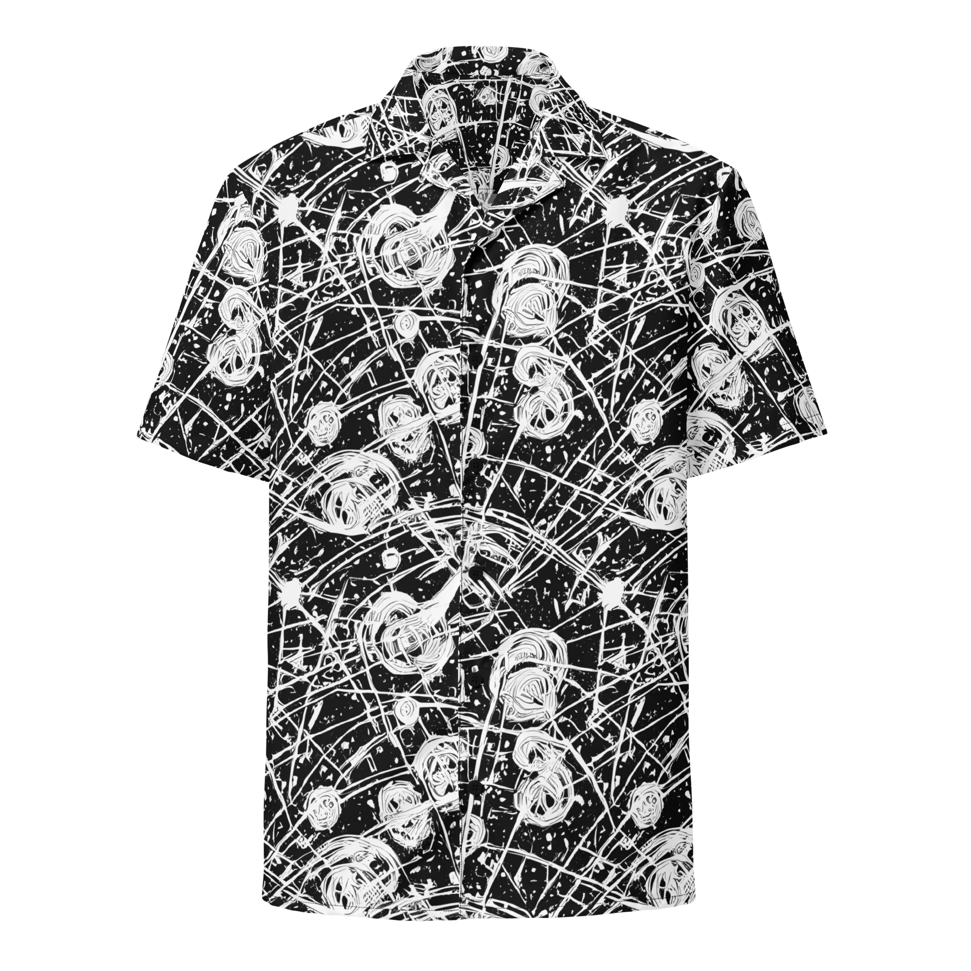 Blackwire Bloom on Button Shirt — Front