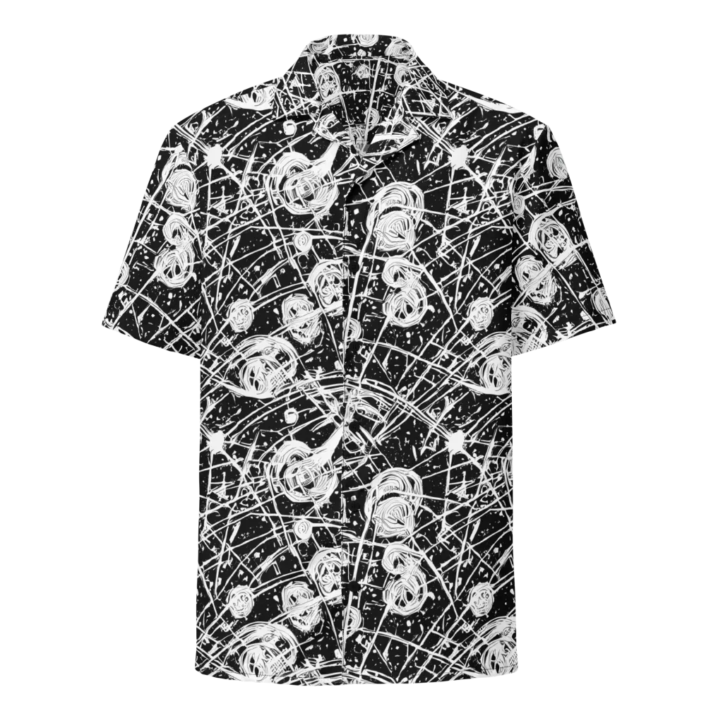 Blackwire Bloom on Button Shirt — Front