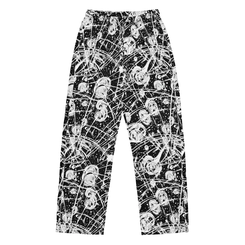 Blackwire Bloom on Women's Pajama Pants — Front