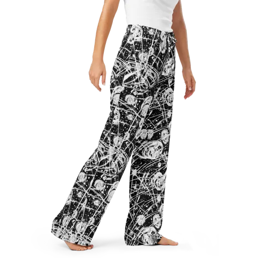 Blackwire Bloom on a Women's Pajama Pants