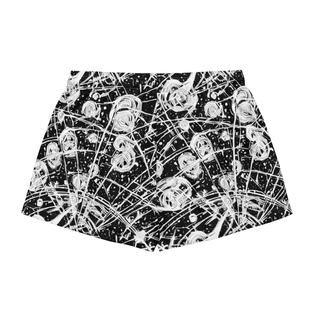 Blackwire Bloom on Women's Pajama Shorts — Back