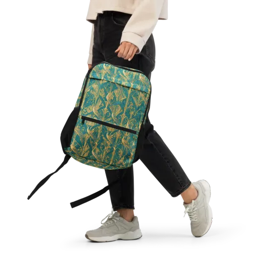Peacock Arabesque on a Utility Backpack