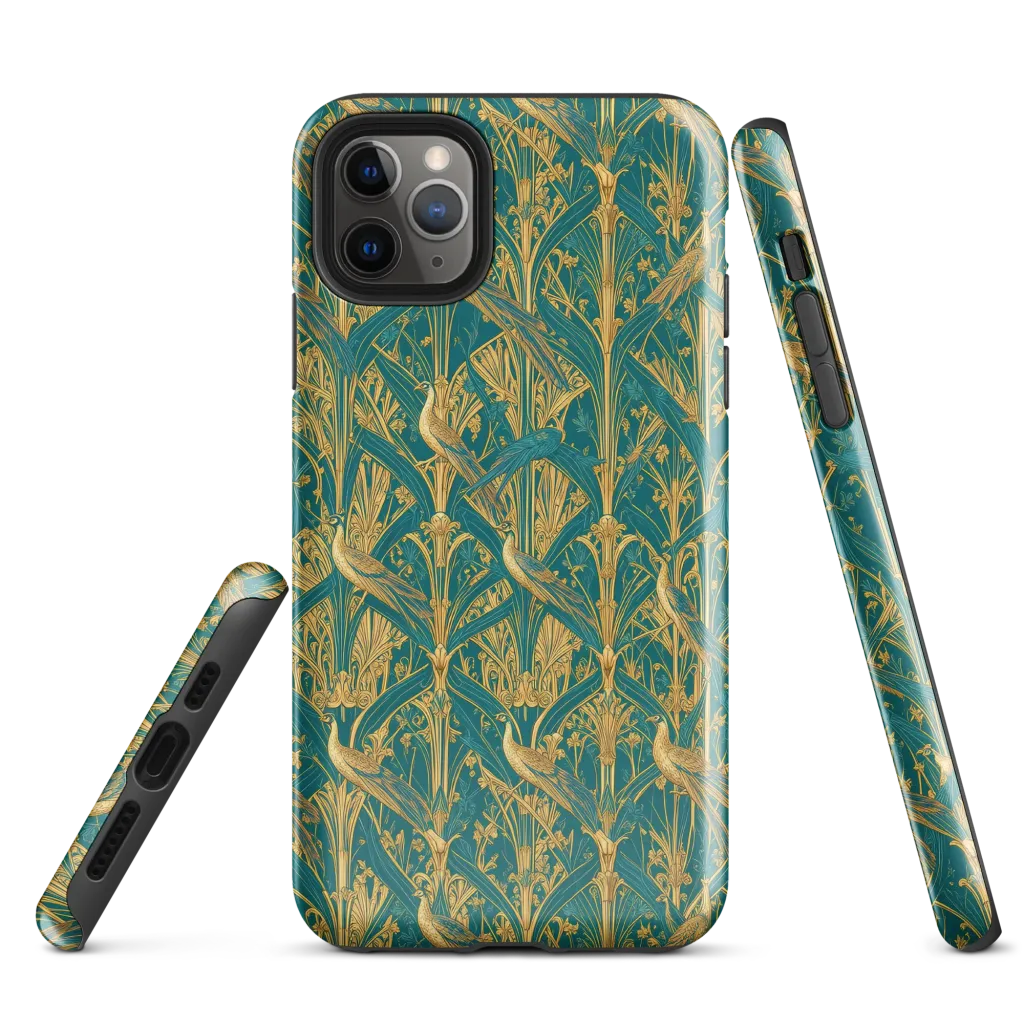 Peacock Arabesque on Tough Case for iPhone® — Front