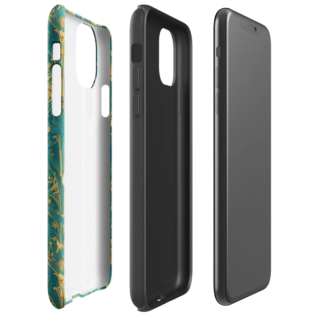 Peacock Arabesque on Tough Case for iPhone® — Right