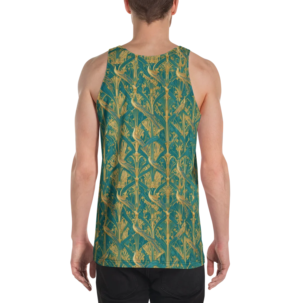 Peacock Arabesque on Men's Tank Top — Back