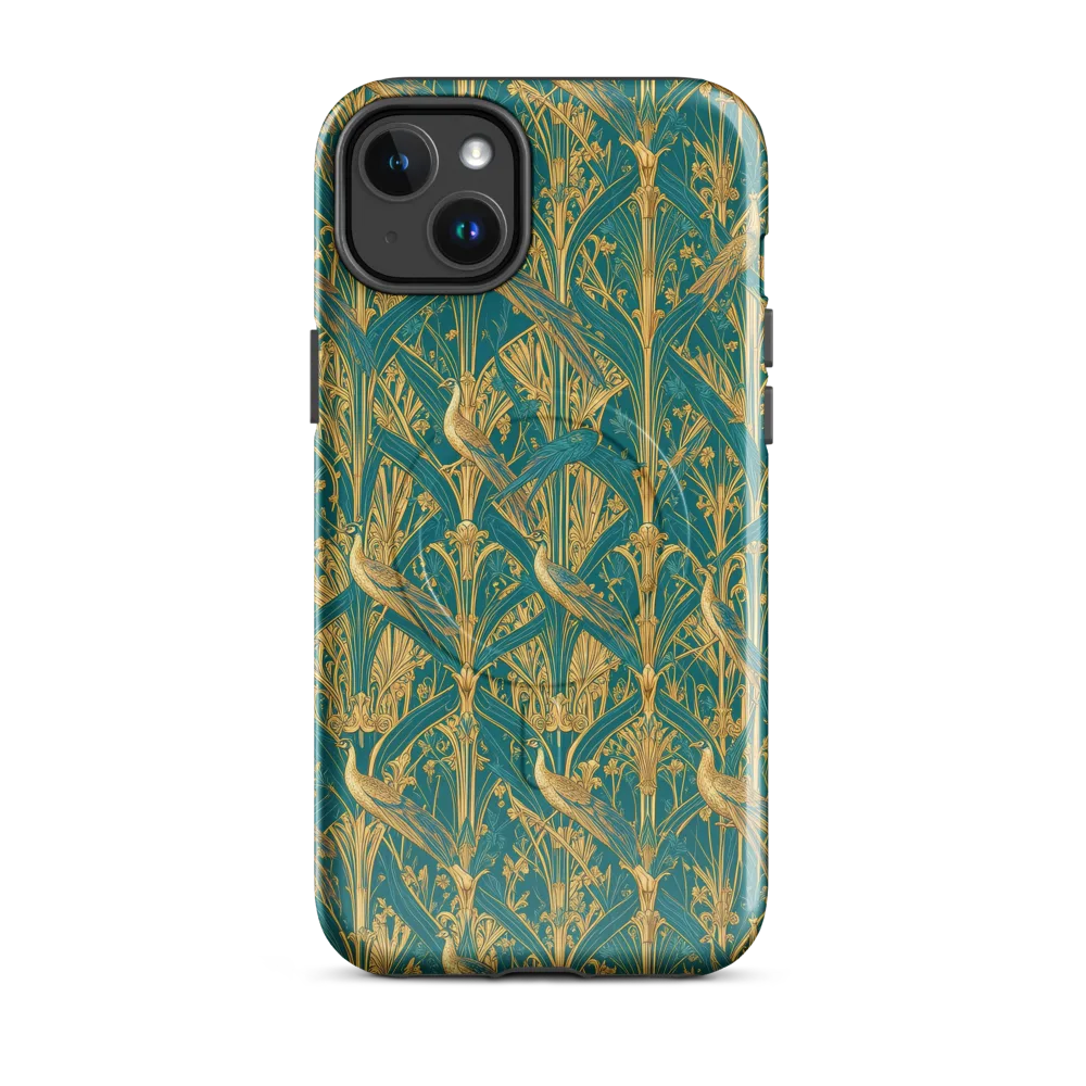 Peacock Arabesque on MagSafe Tough Case for iPhone® — Front