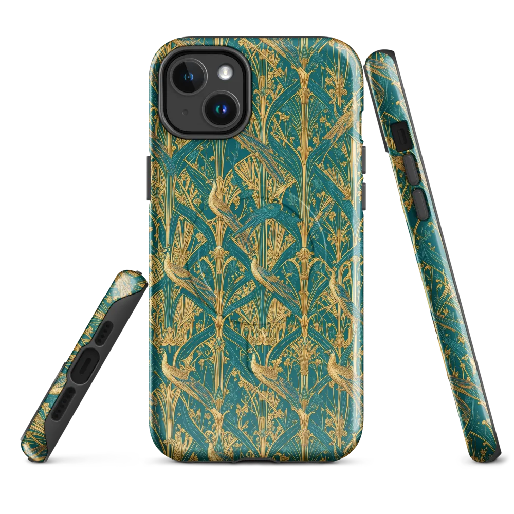Peacock Arabesque on MagSafe Tough Case for iPhone® — Front