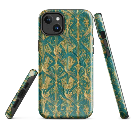 Peacock Arabesque on a MagSafe Tough Case for iPhone®