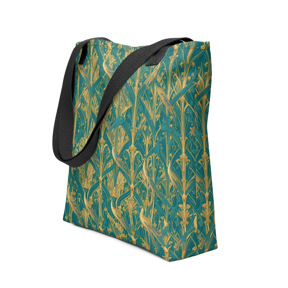 Peacock Arabesque on Tote Bag — Front