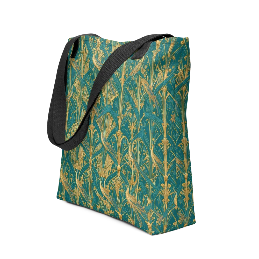 Peacock Arabesque on Tote Bag — Front