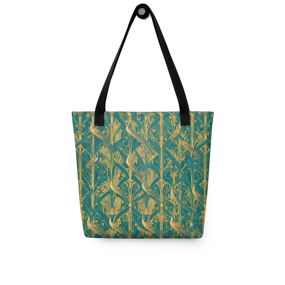 Peacock Arabesque on Tote Bag — Front