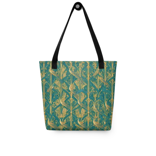 Peacock Arabesque on a Tote Bag