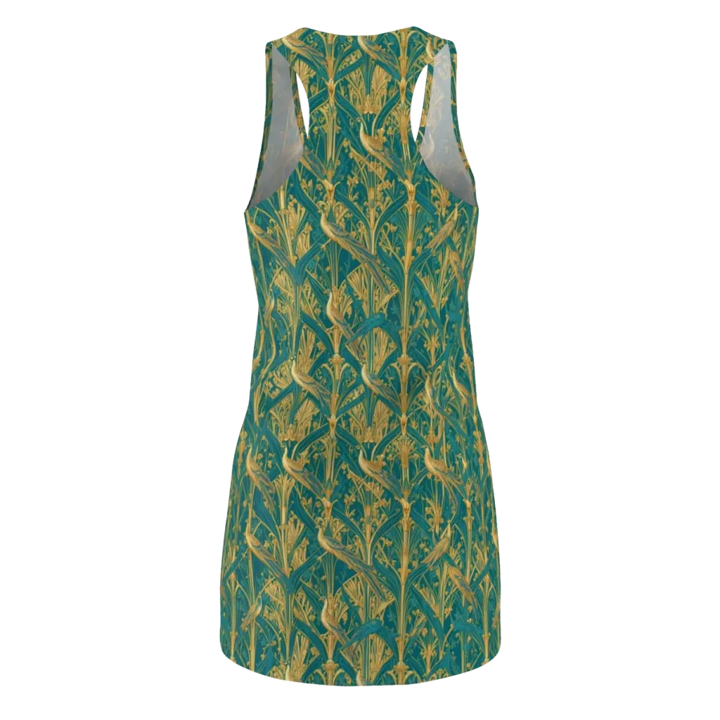 Peacock Arabesque on Racerback Dress — Back