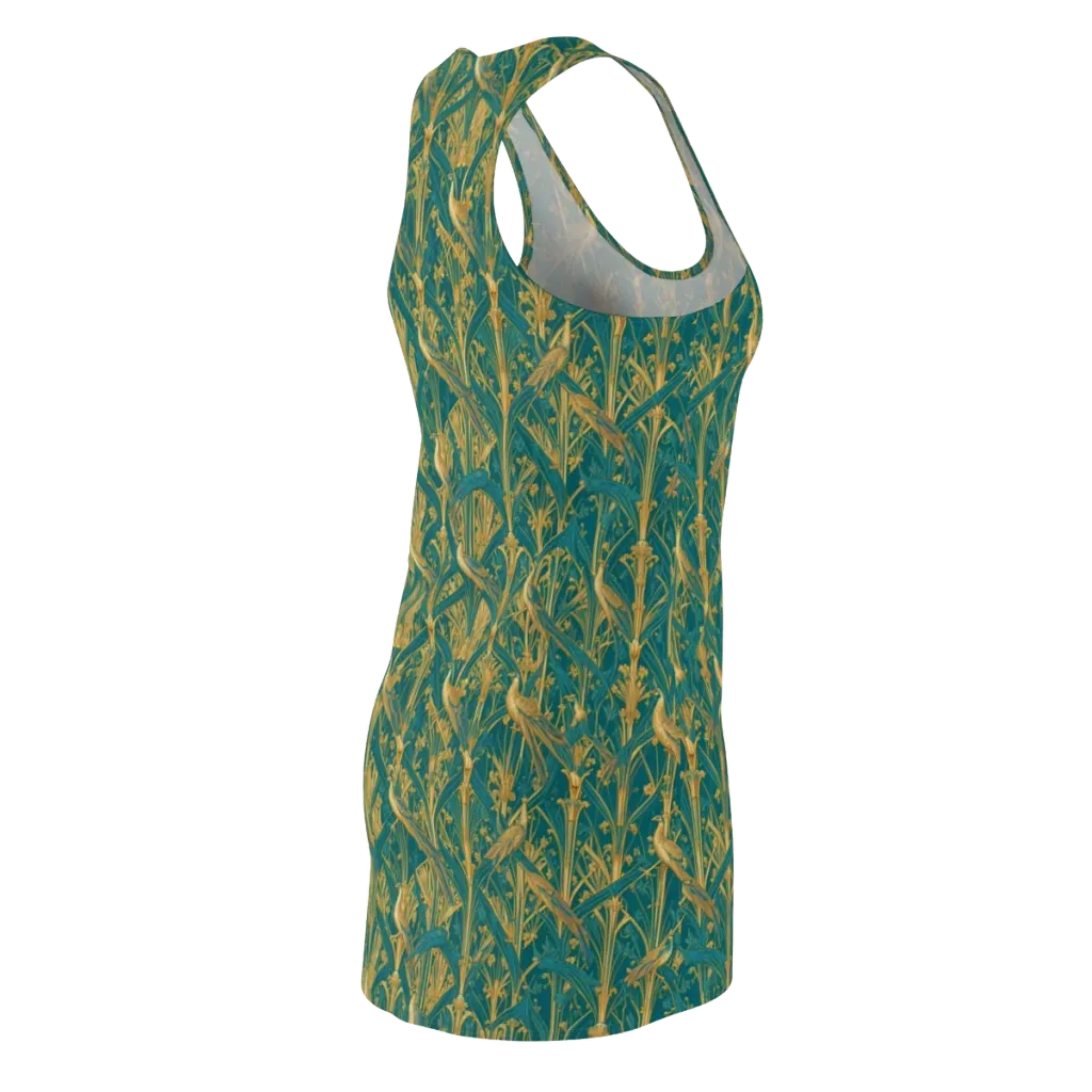 Peacock Arabesque on Racerback Dress — Back Side