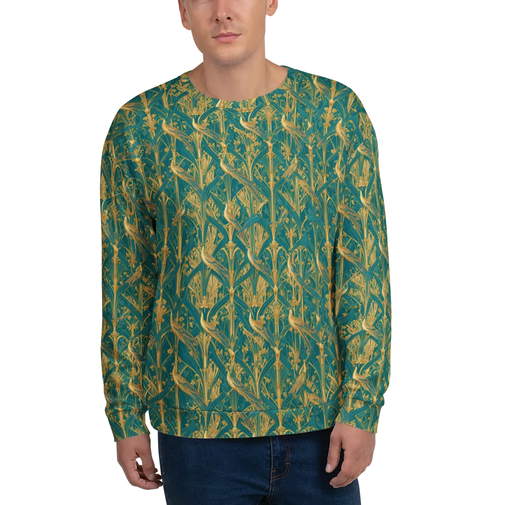 Peacock Arabesque on Sweatshirt — Front