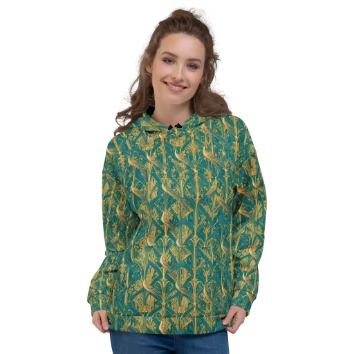 Peacock Arabesque on a Hoodie
