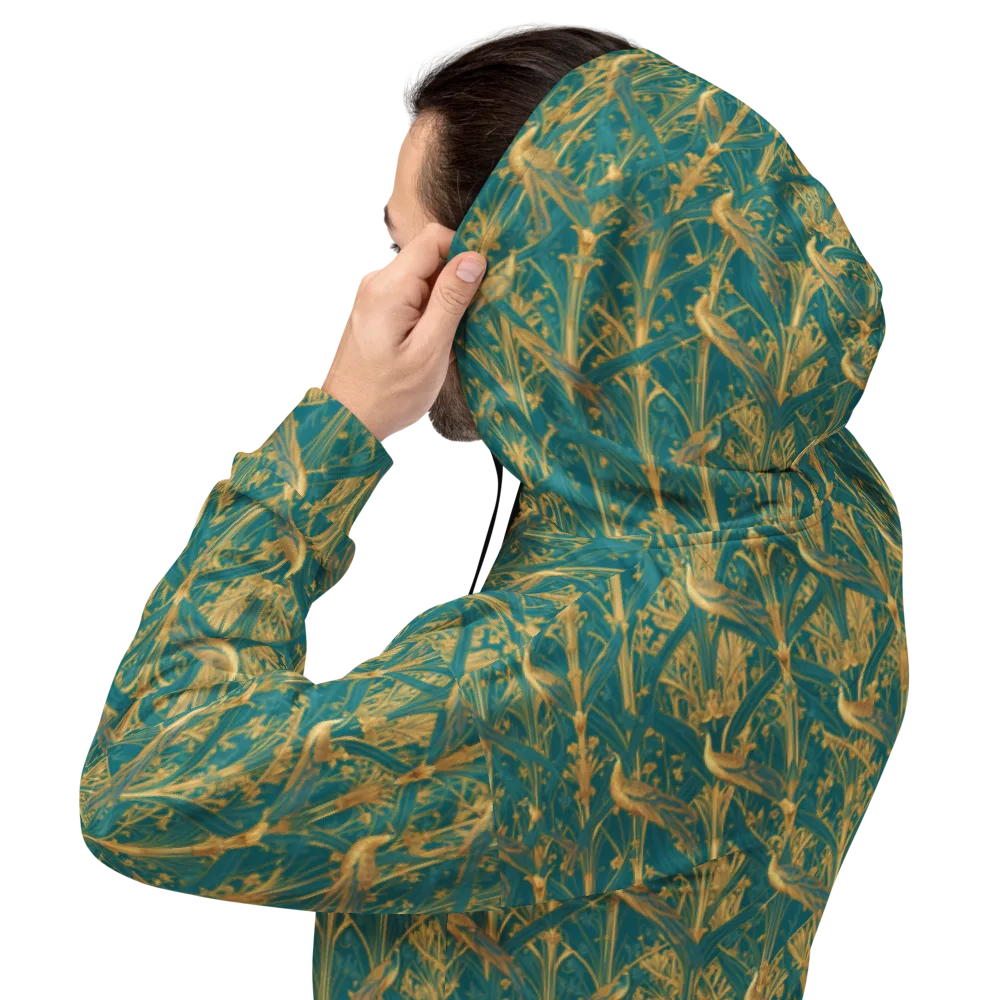 Peacock Arabesque on Hoodie — Back