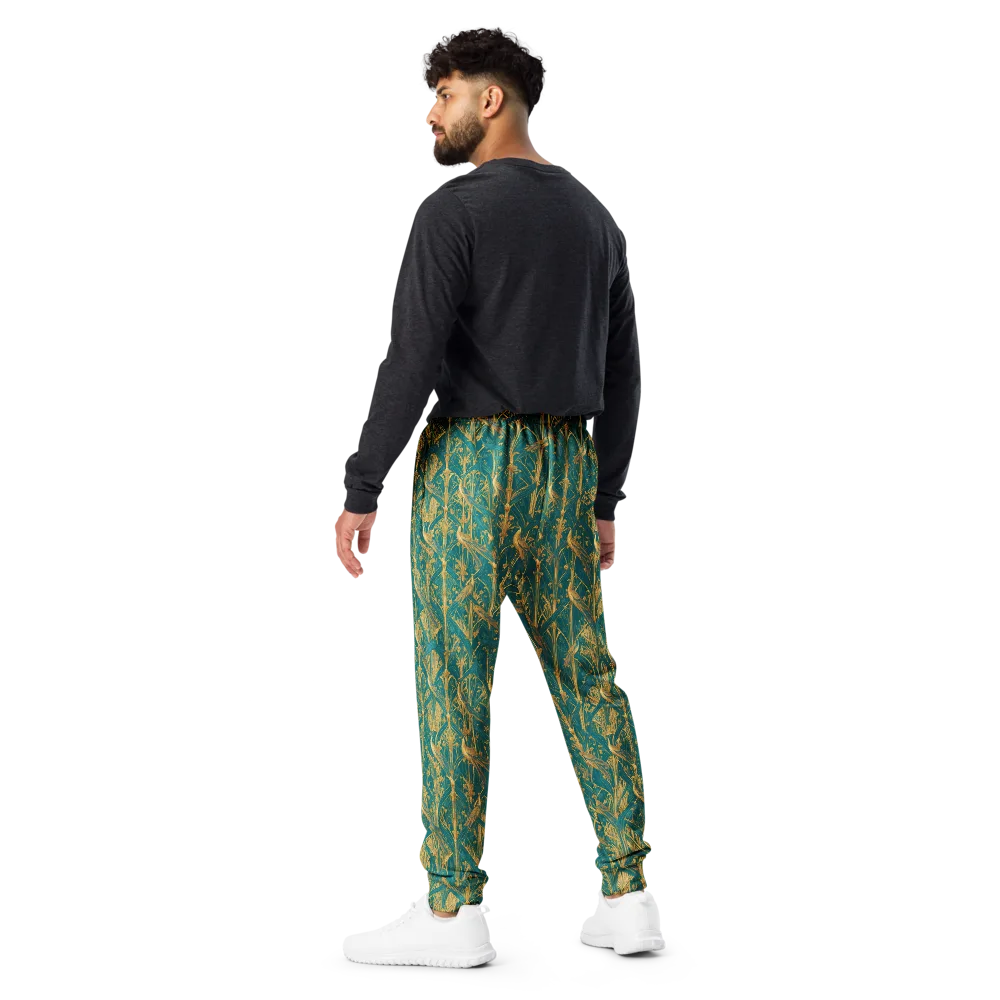 Peacock Arabesque on Men's Joggers — Back