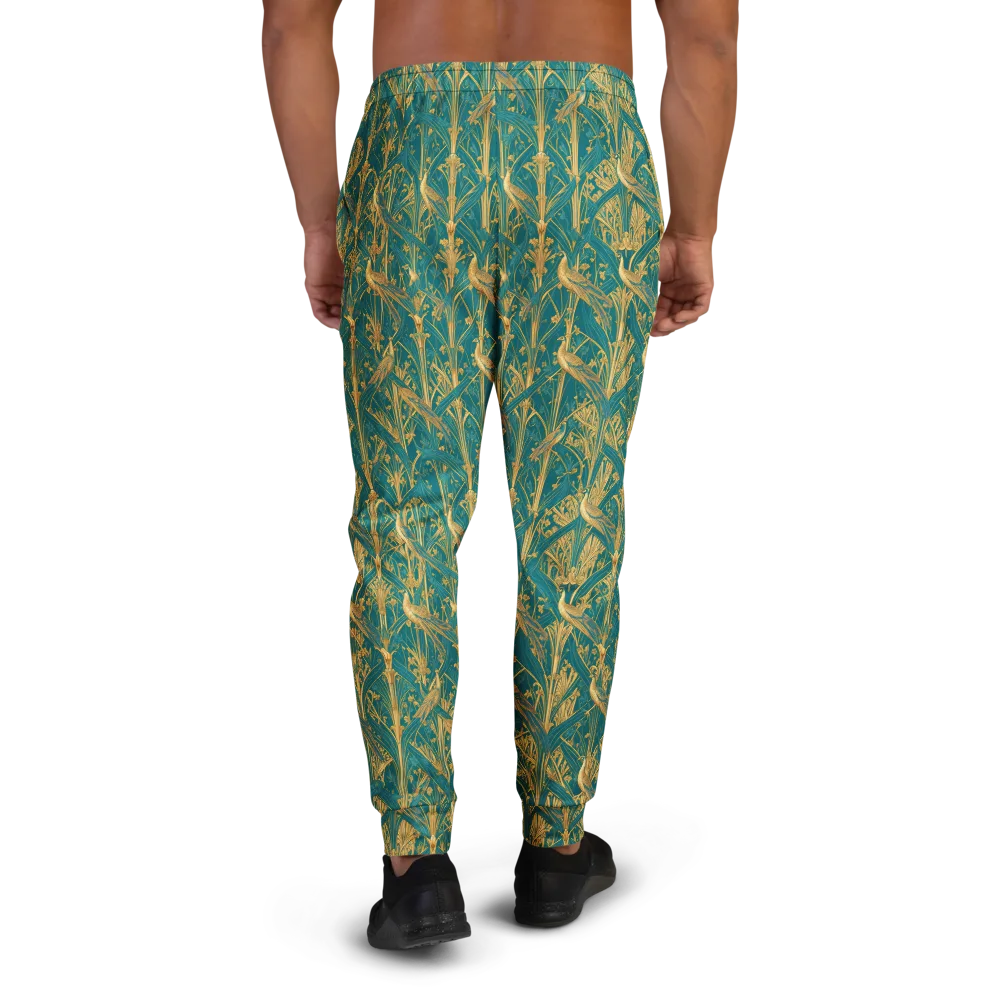 Peacock Arabesque on Men's Joggers — Back