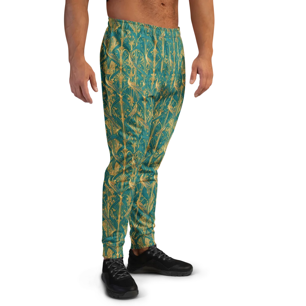 Peacock Arabesque on Men's Joggers — Right