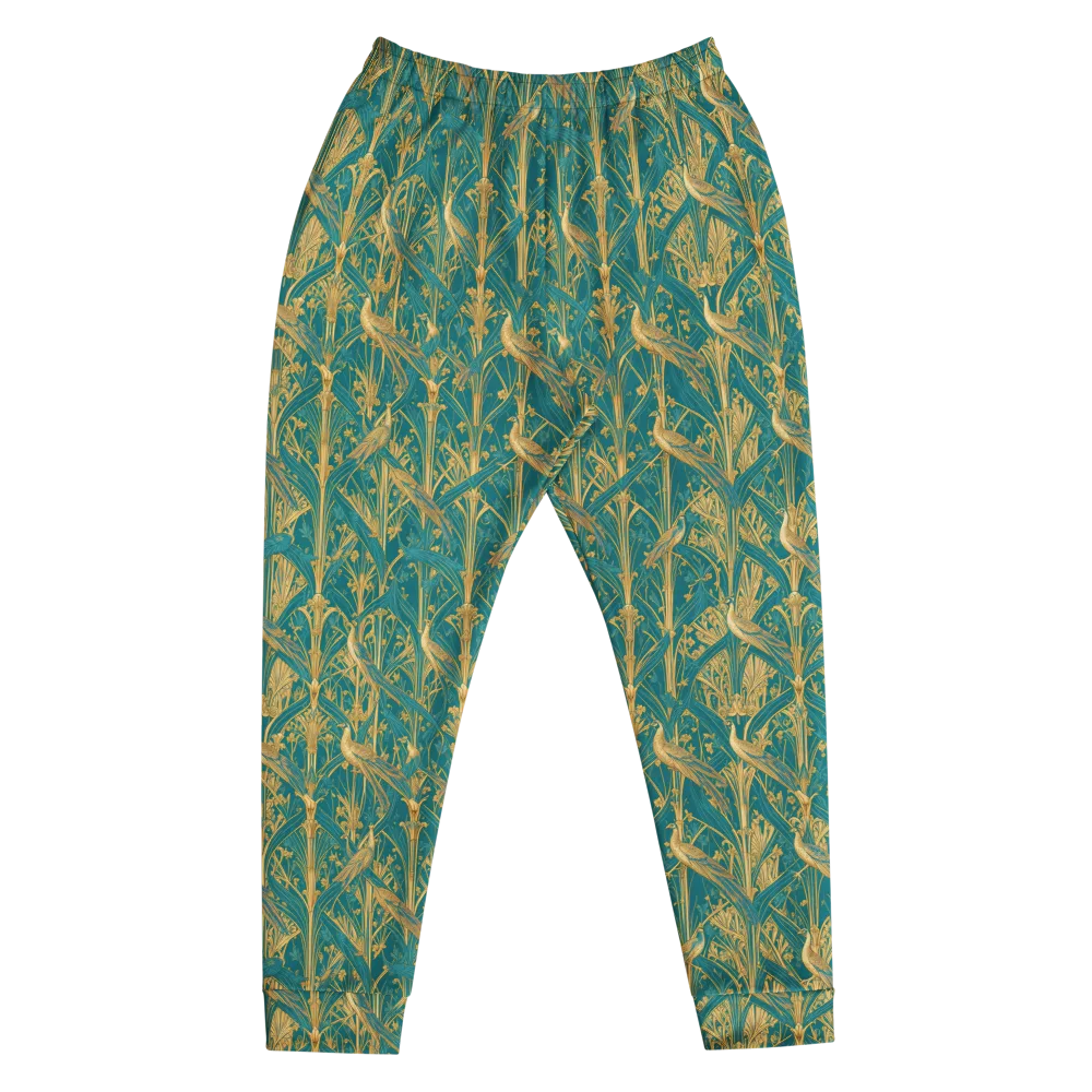 Peacock Arabesque on Men's Joggers — Front