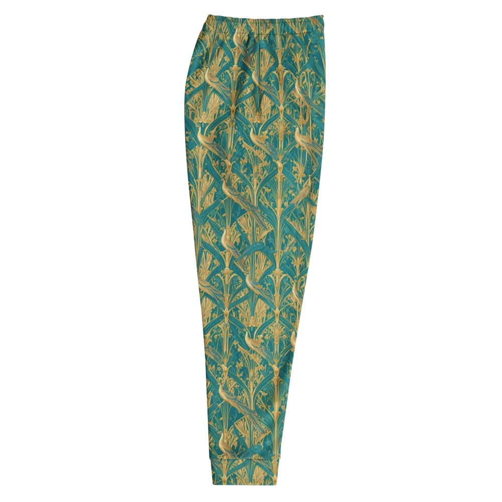 Peacock Arabesque on Men's Joggers — Right