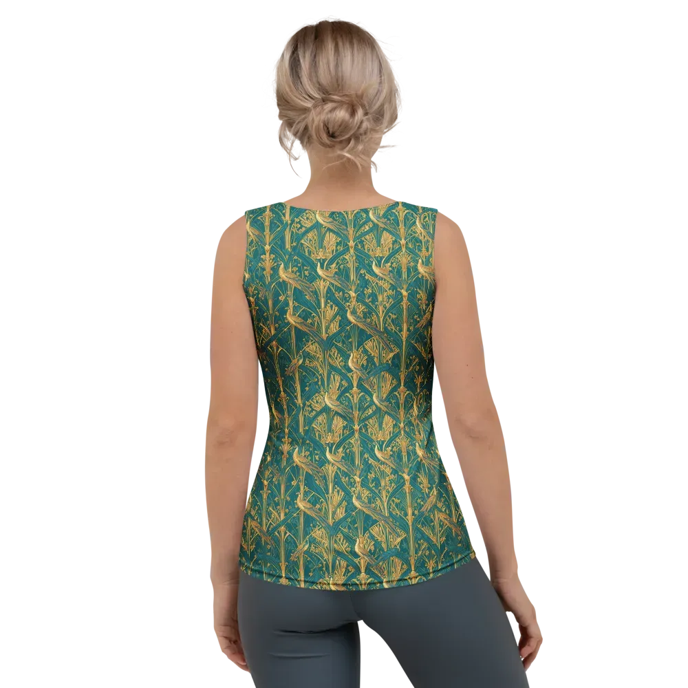 Peacock Arabesque on Women's Tank Top — Back